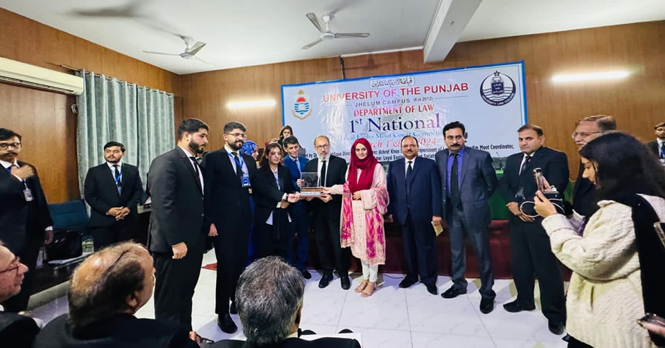 University of Sialkot Department of Law participated in the competition in 1st National Moot Competition